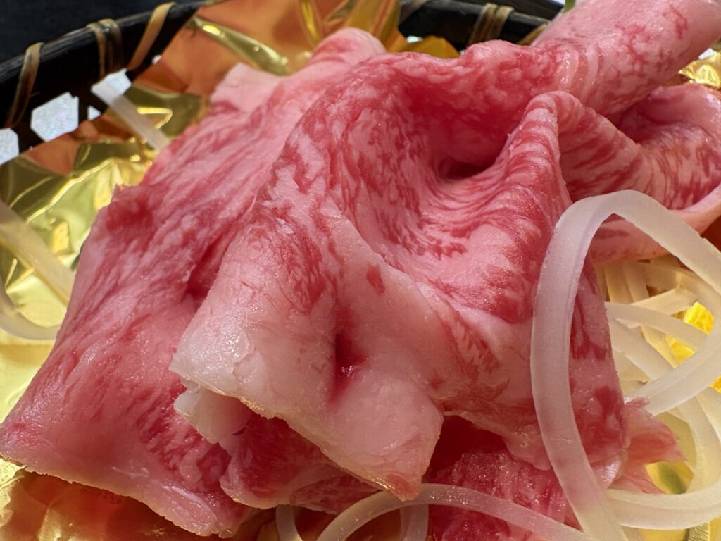 会席の牛肉