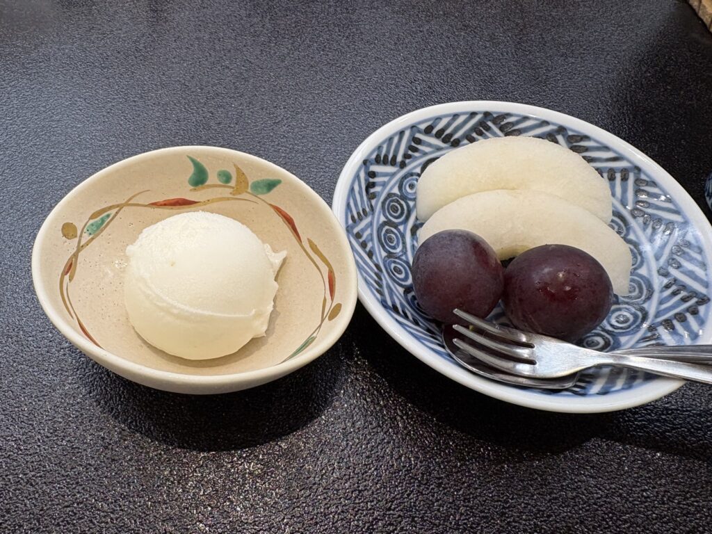 会席のデザート